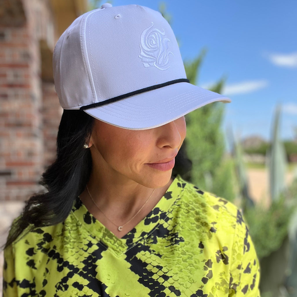 White Athletic Rope Cap
