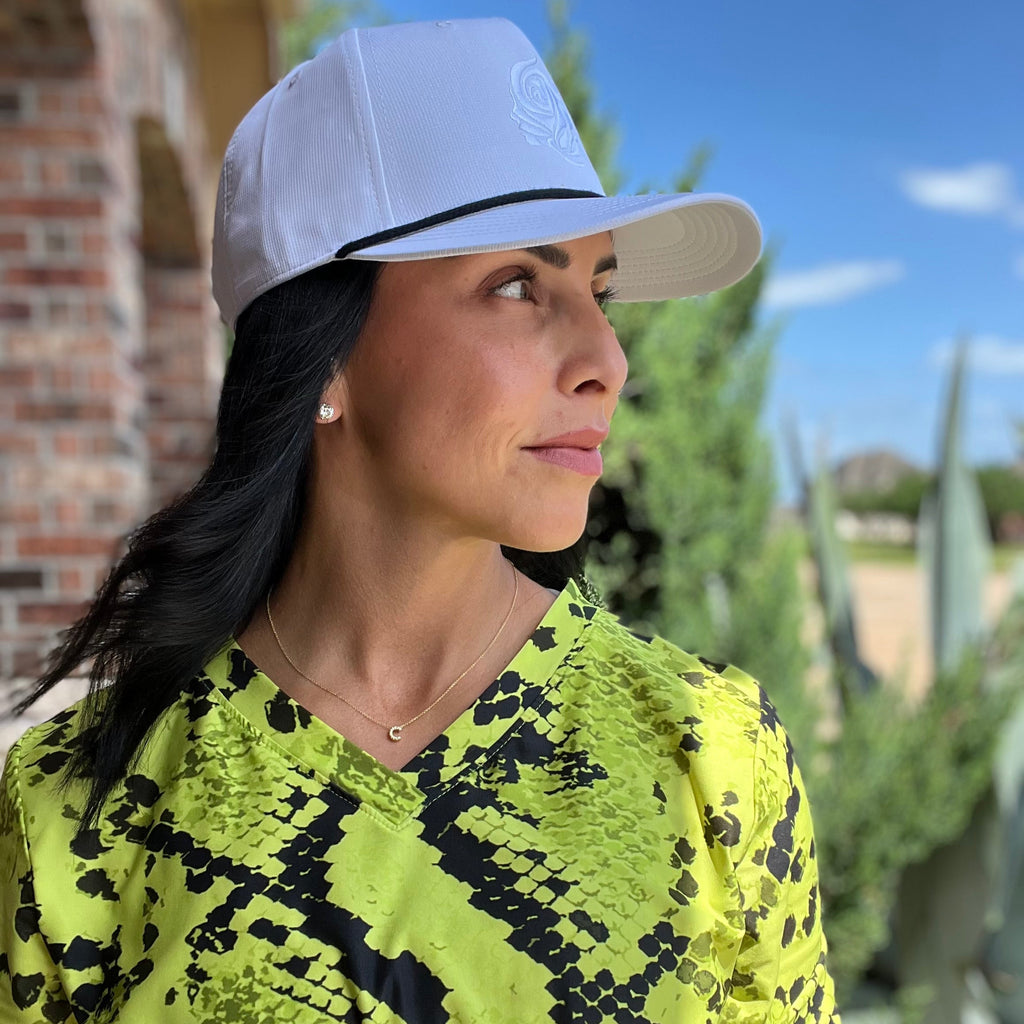 White Athletic Rope Cap