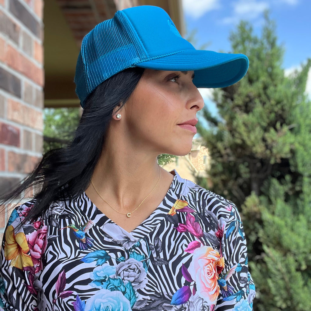 Turquoise Trucker Hat