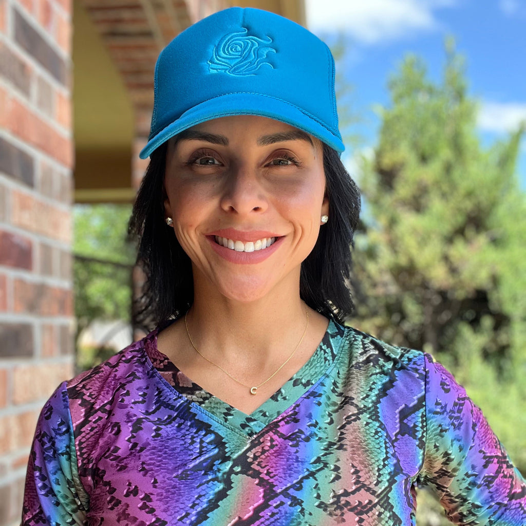 Turquoise Trucker Hat