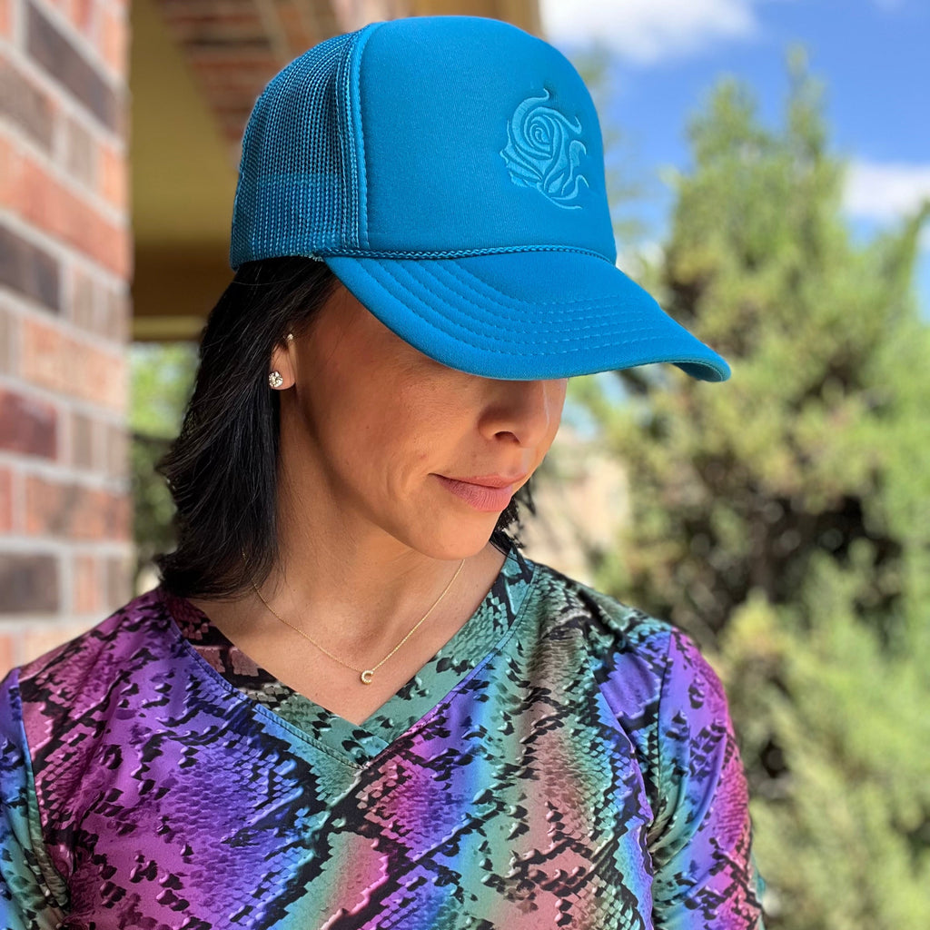 Turquoise Trucker Hat