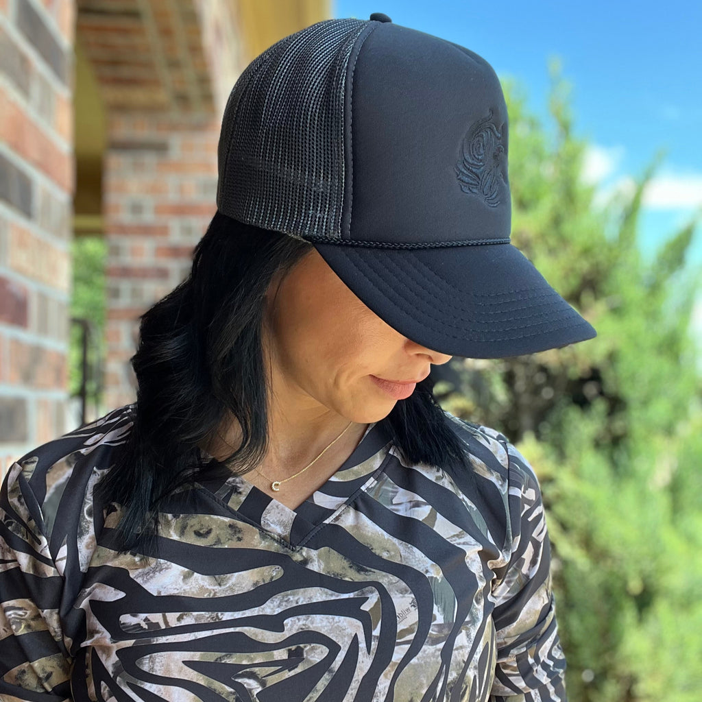 Black Trucker Hat