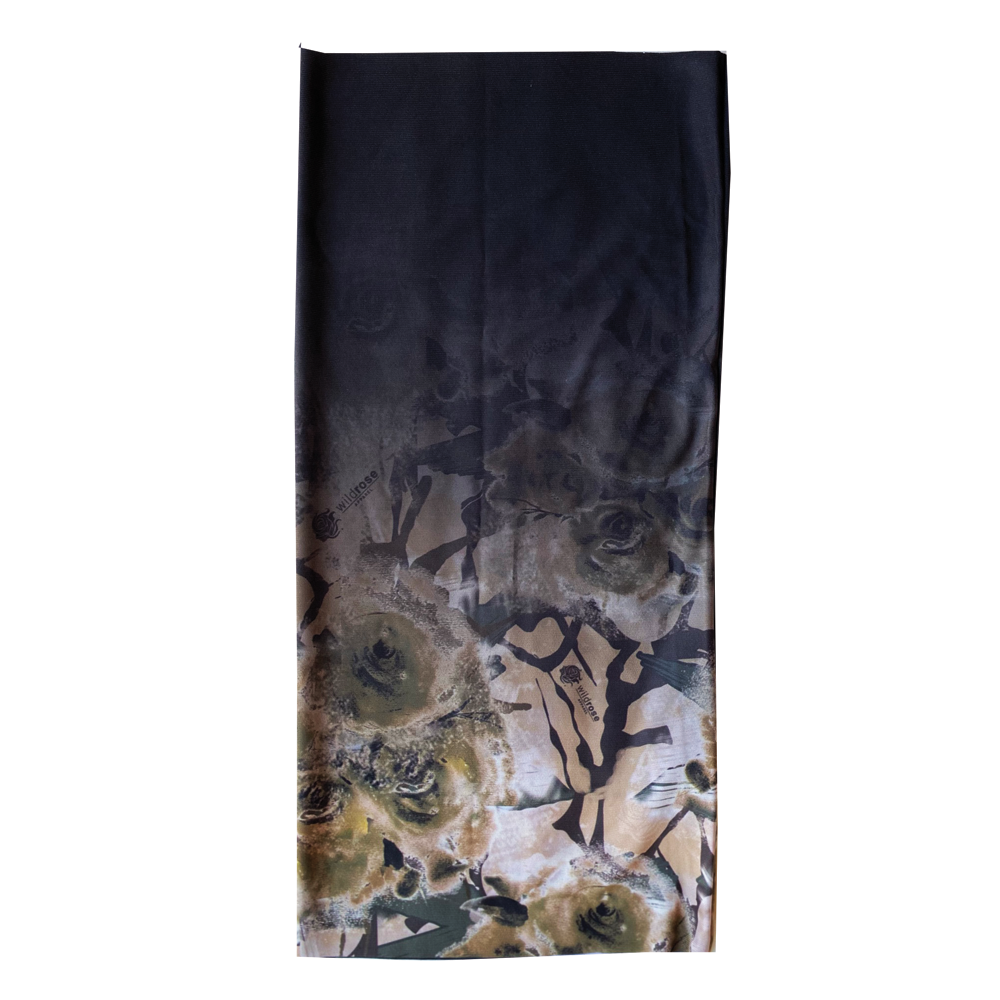 Wild Rose Camo Black Multifunctional UPF50+ Buff