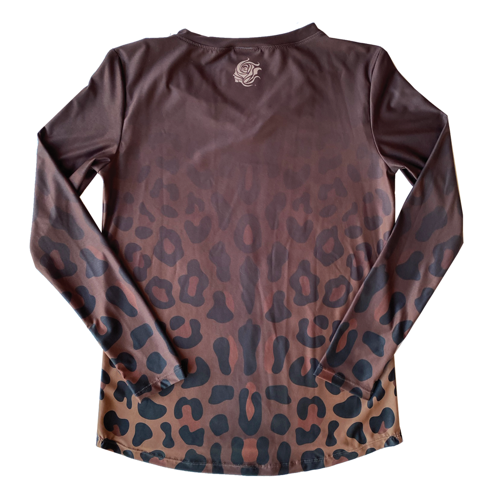 Leopard UPF50+ V-Neck