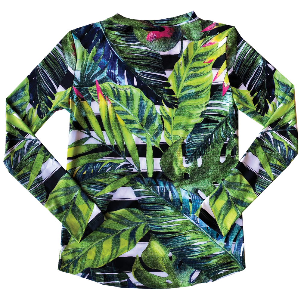 Tropical UPF50+ V-Neck