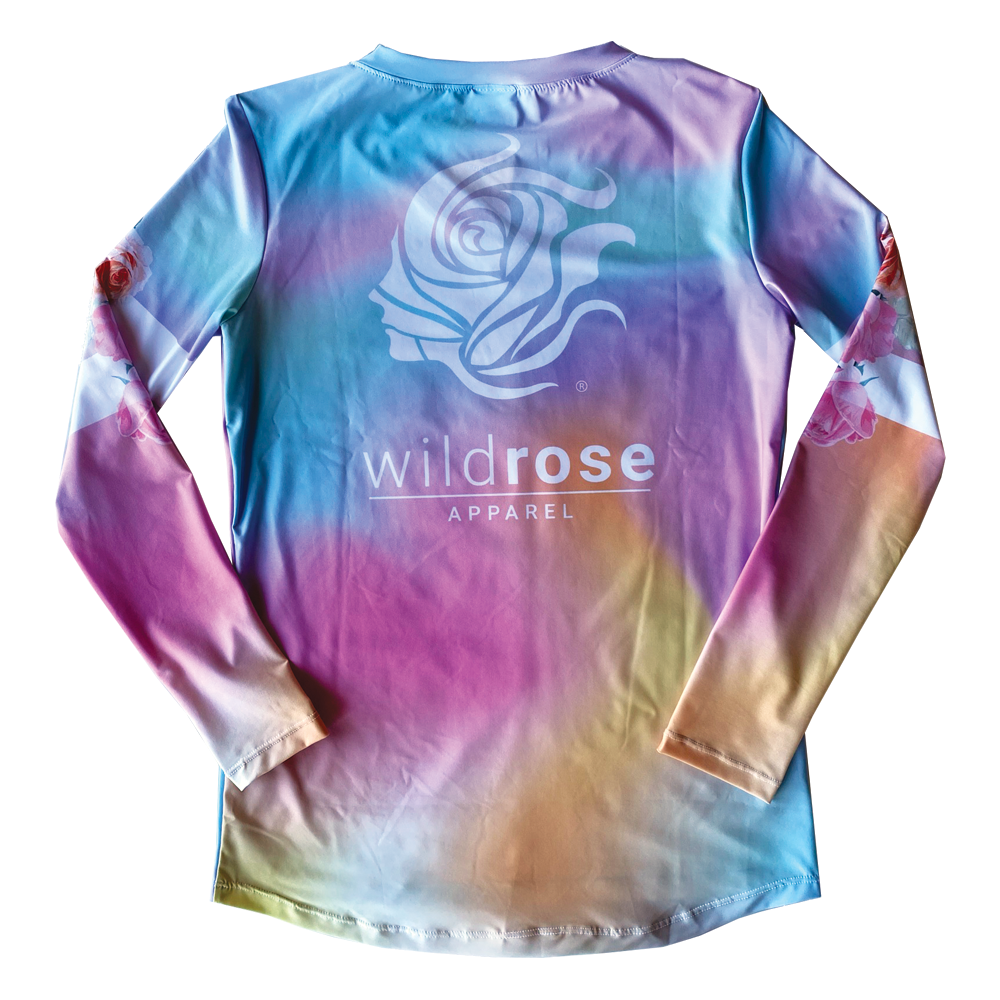 Tie-Dye Unicorn UPF50+ V-Neck