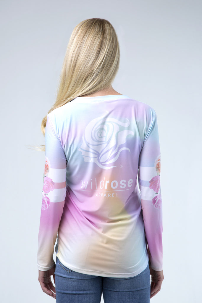 Tie-Dye Unicorn UPF50+ V-Neck