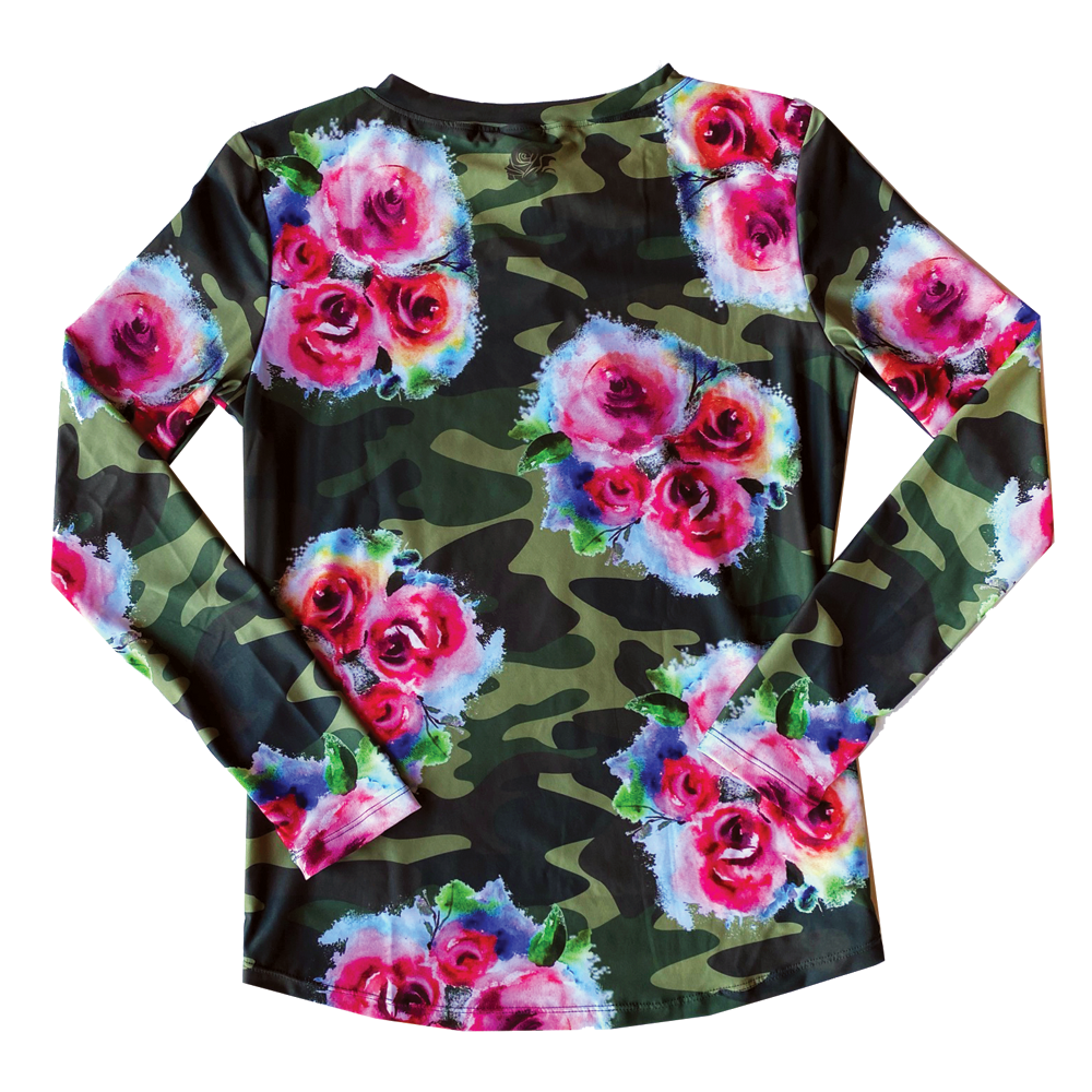 Wild Rose Army UPF50+ V-Neck