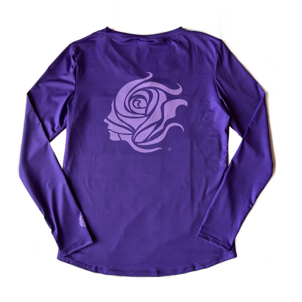 Purple Rain UPF50+ V-Neck