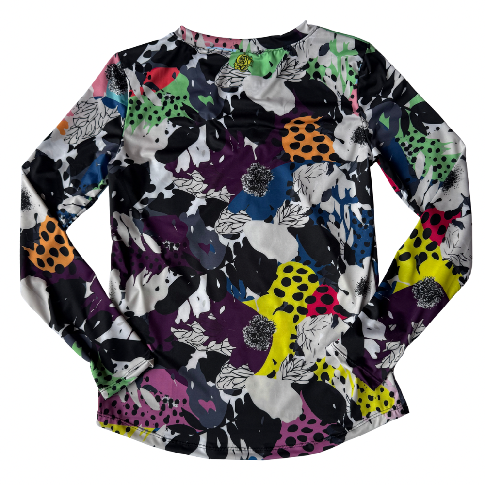Pretty In Poppy UPF50+ V-Neck