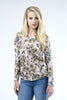 Wild Rose Camo UPF50+ V-Neck